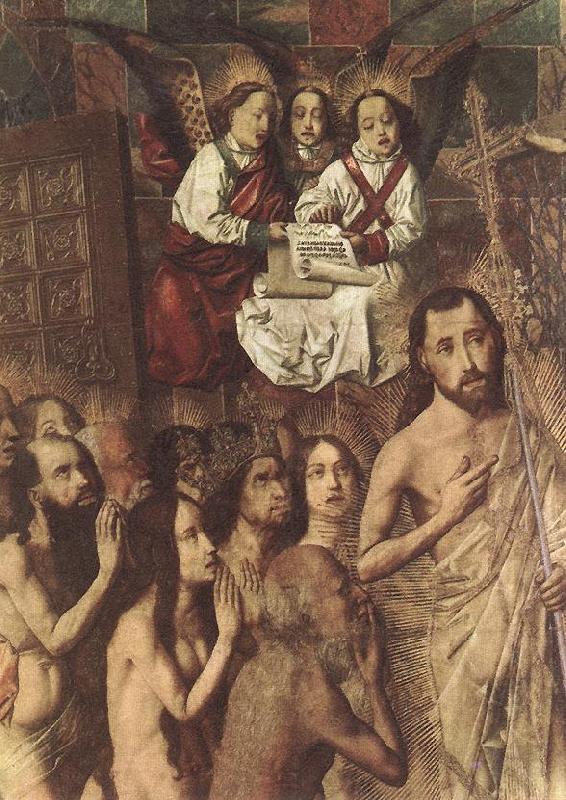 Bartolome Bermejo Christ Leading the Patriarchs to the Paradise (detail) oil painting image
